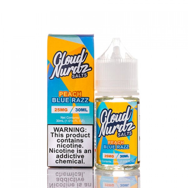 Peach Blue Raspberry Salt - Cloud Nurdz E-Juice