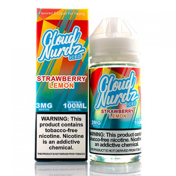 Strawberry Lemon Iced - Cloud Nurdz E-Juice (100 m...