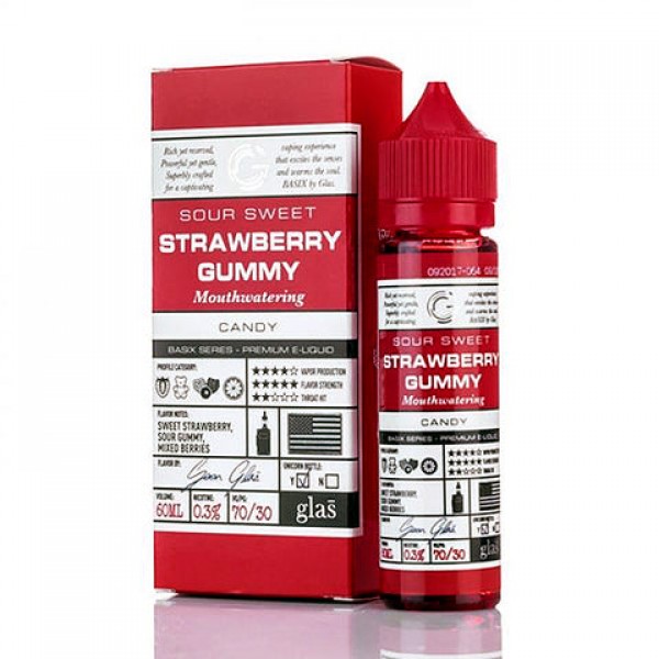 Strawberry Blast - Glas Basix E-Juice (60 ml)