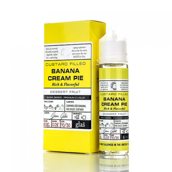 Banana Cream Pie - Glas Basix E-Juice (60 ml)